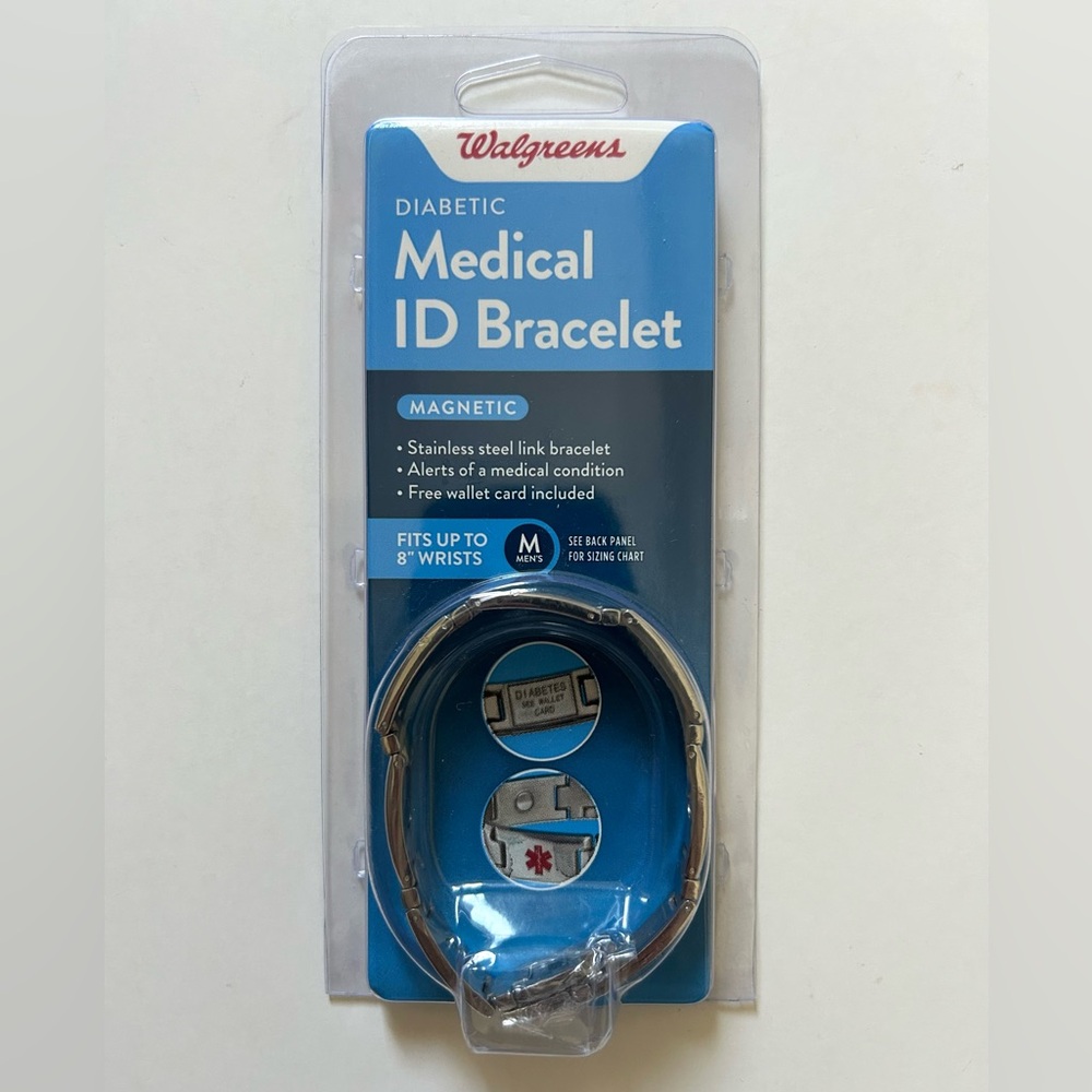 Diabetic Medical ID Bracelet for Men’s
